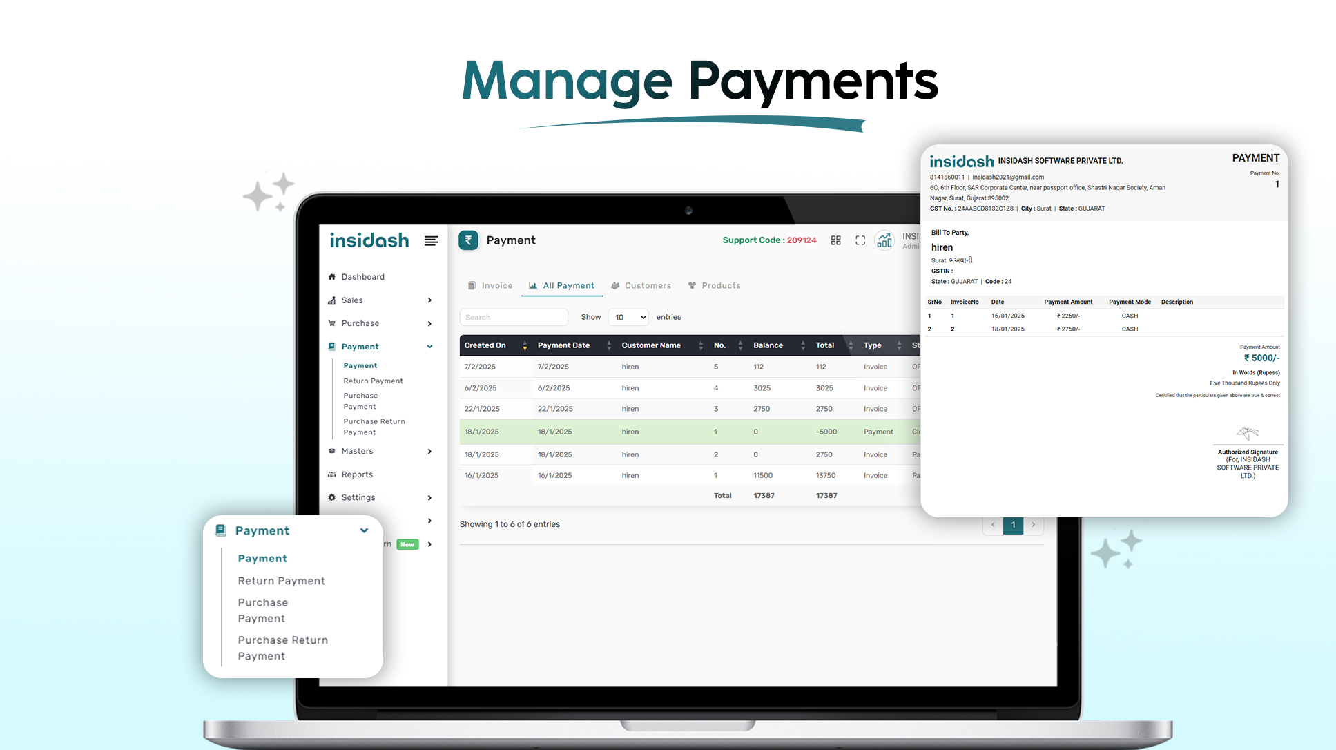 Insidash Software screenshot & Video