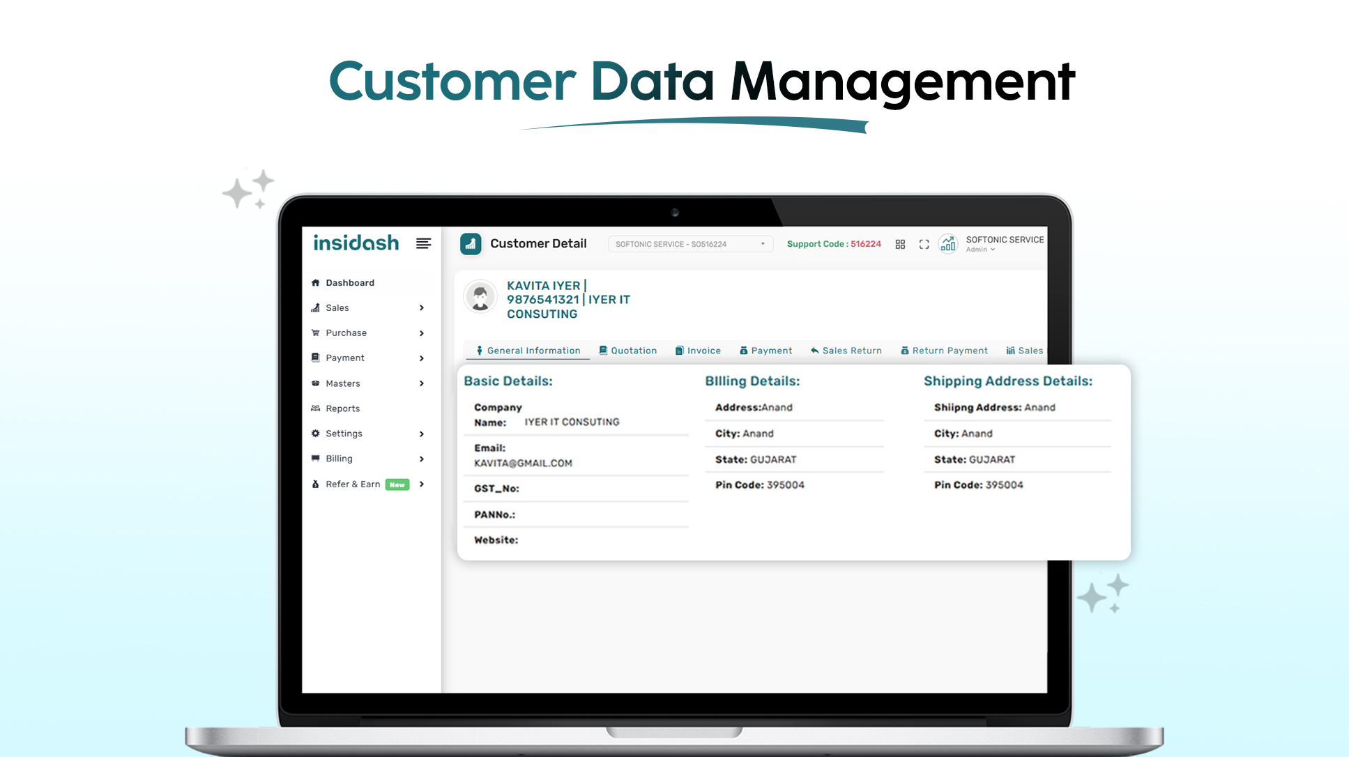 Insidash Software screenshot & Video