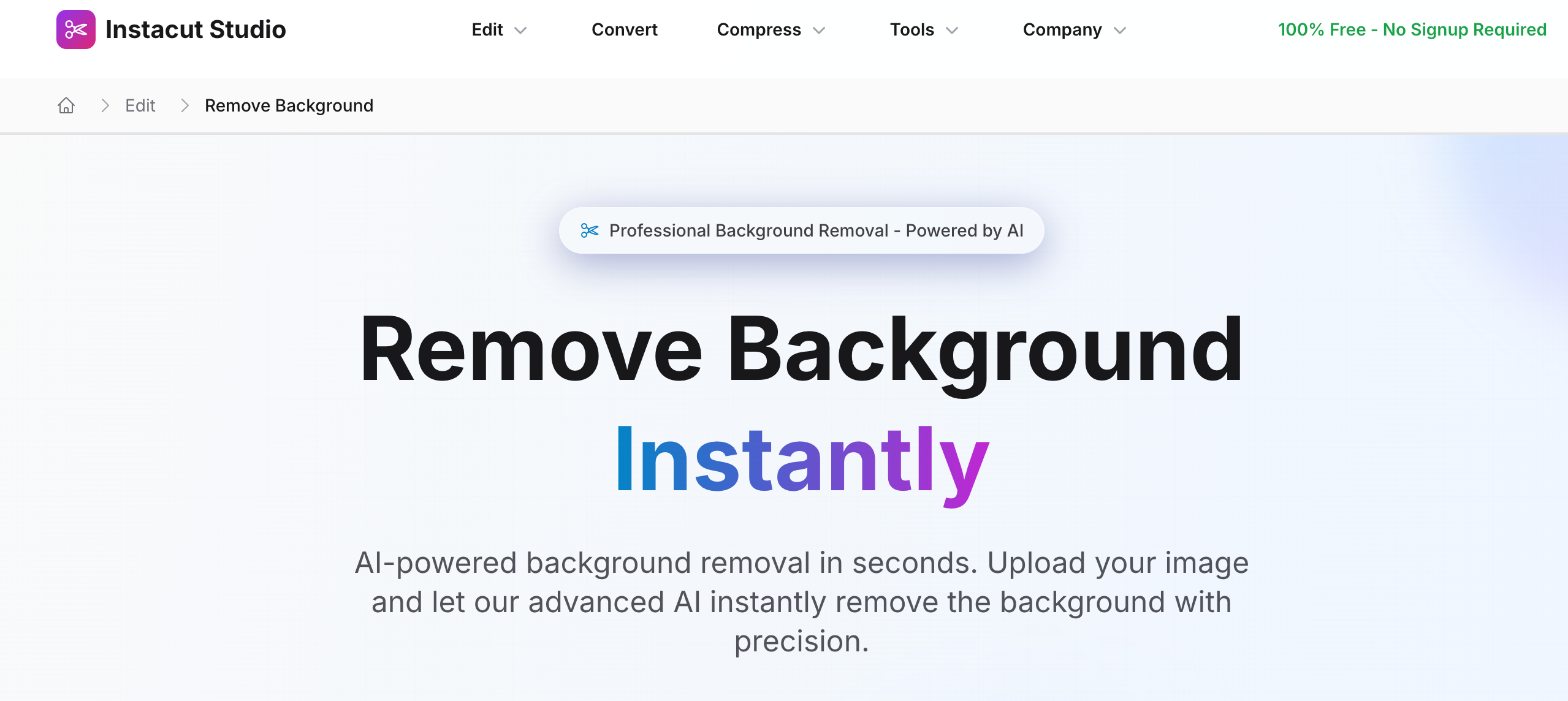 Instacut Studio Screenshot