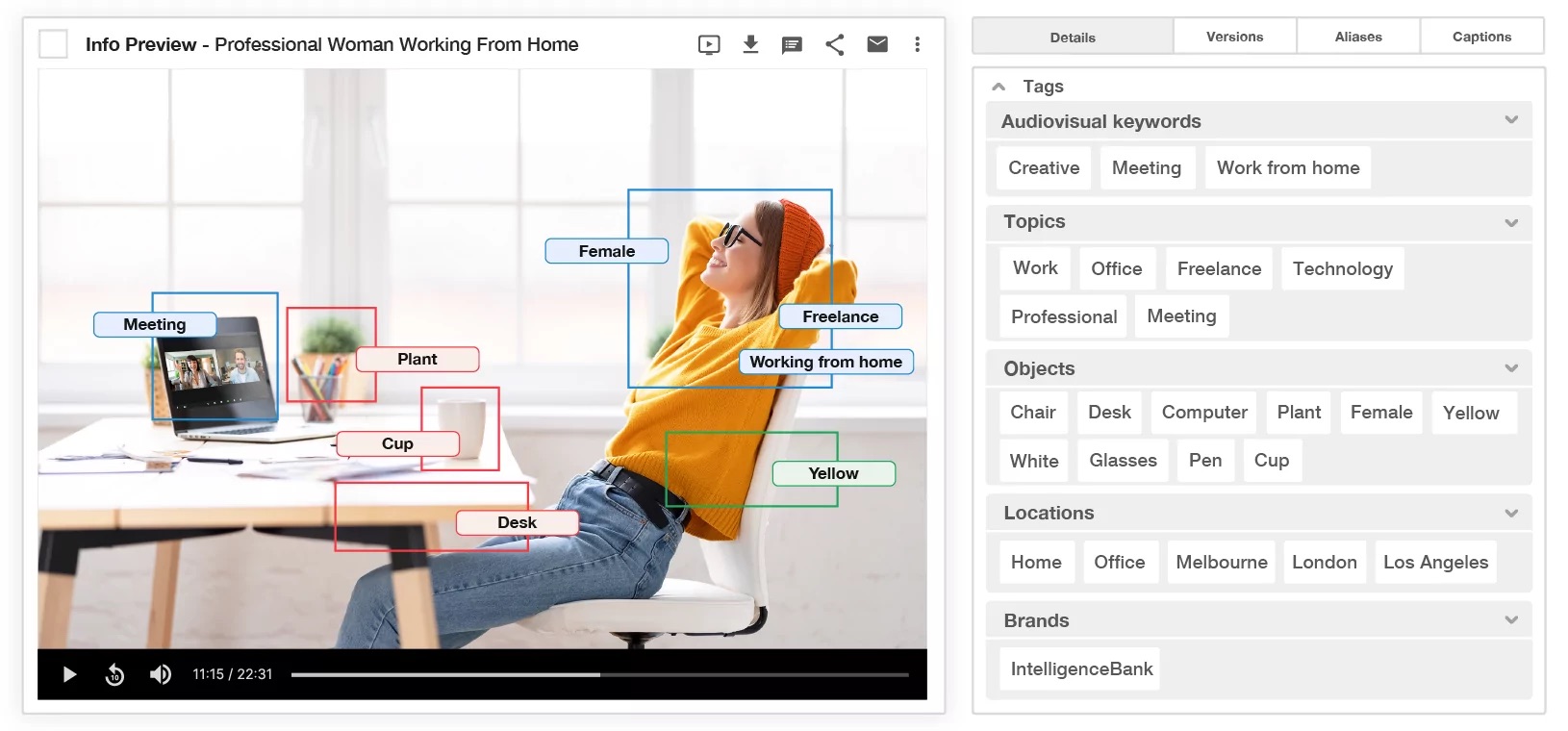 IntelligenceBank Screenshot