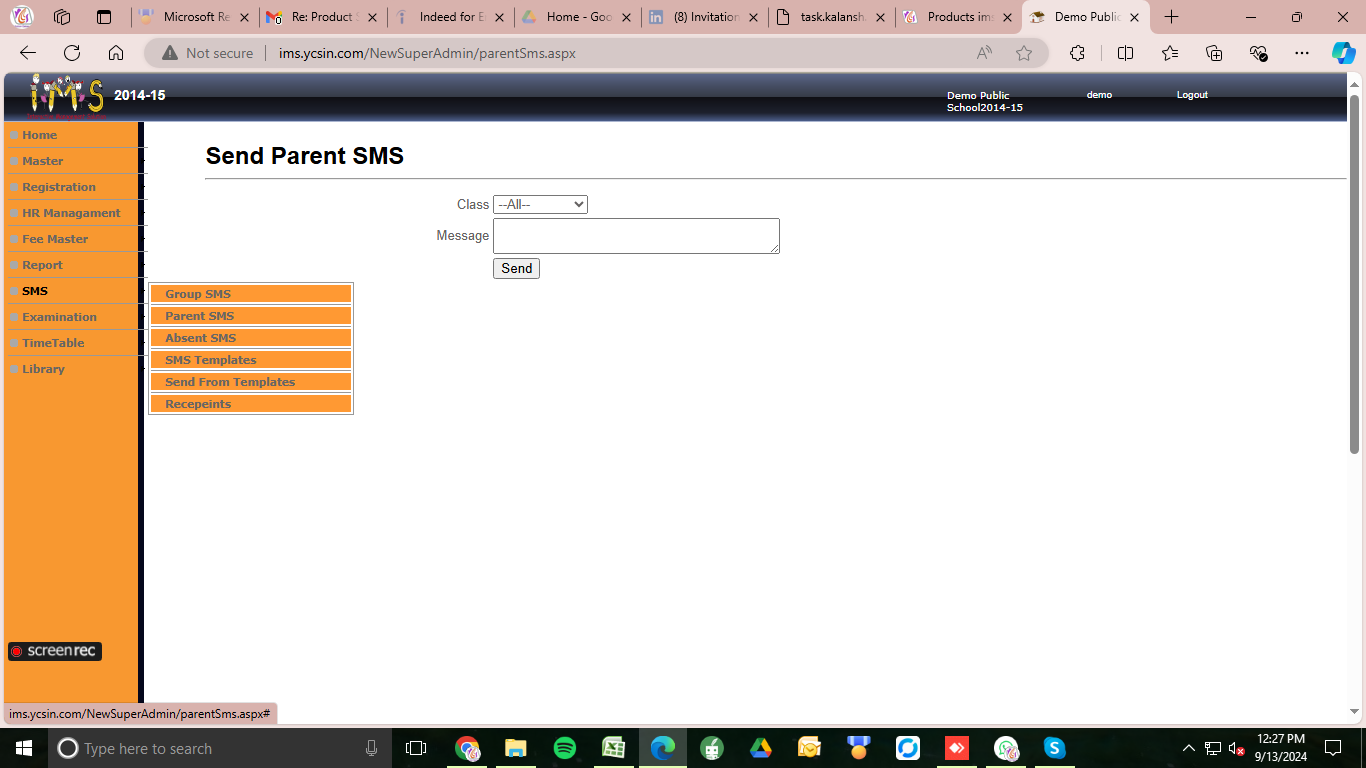 Interactive Management Solutions Screenshot