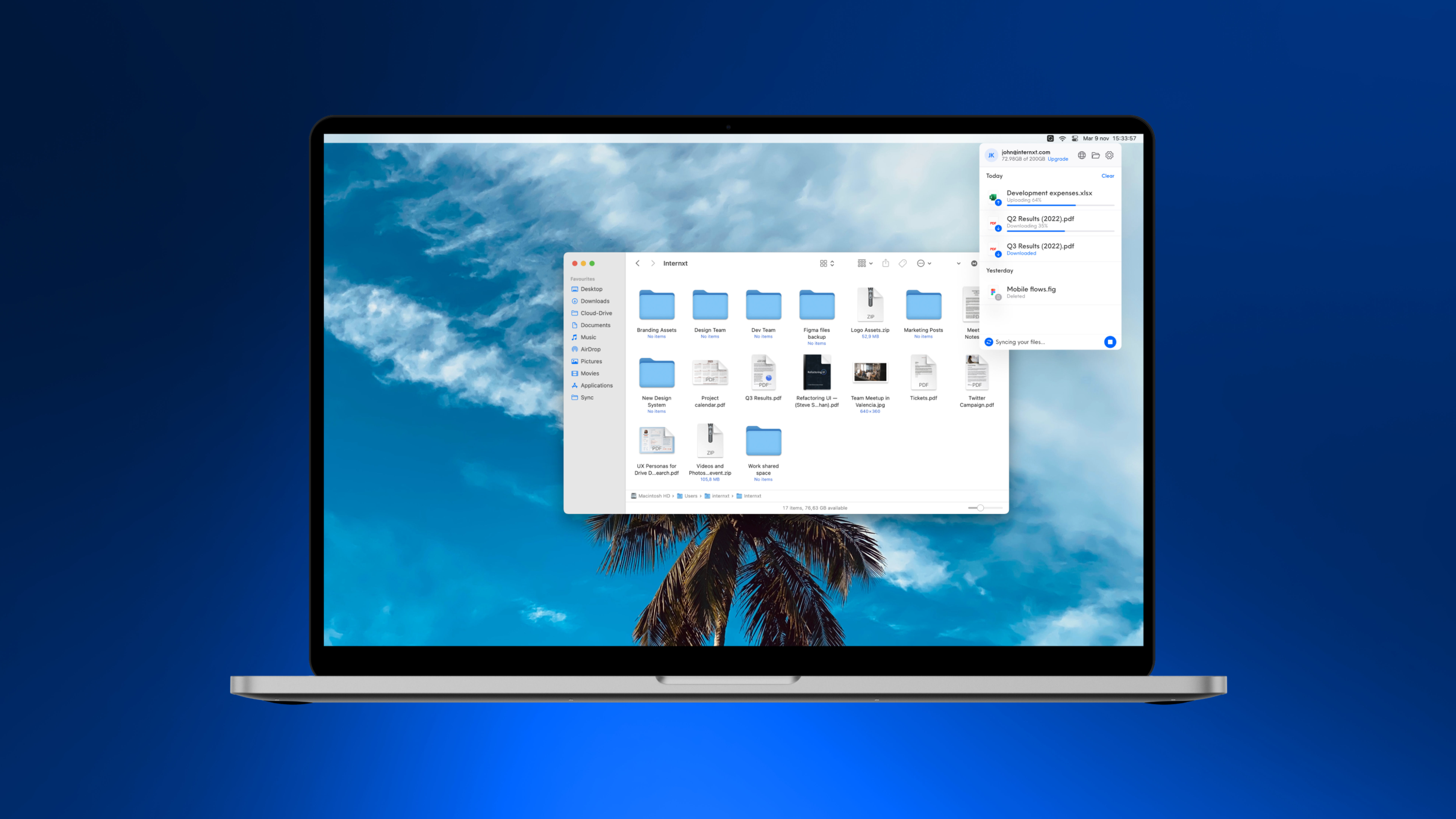 Internxt Screenshot