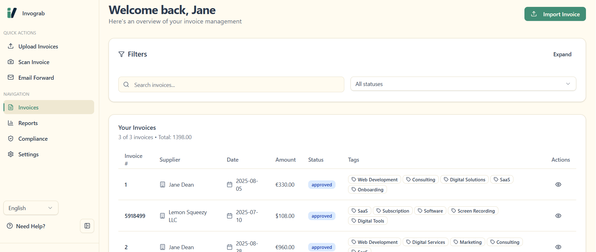 Invograb Screenshot