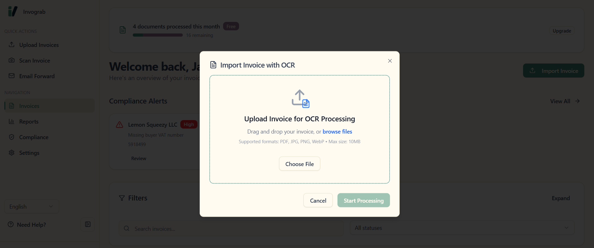 Invograb Screenshot