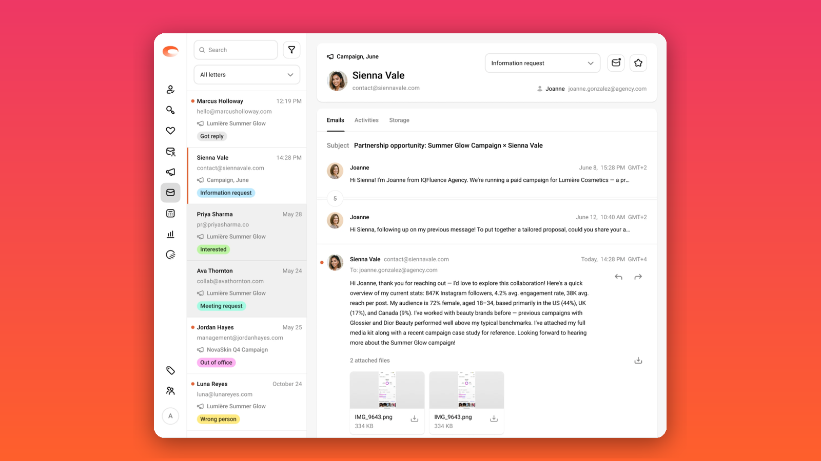 IQFluence Screenshot