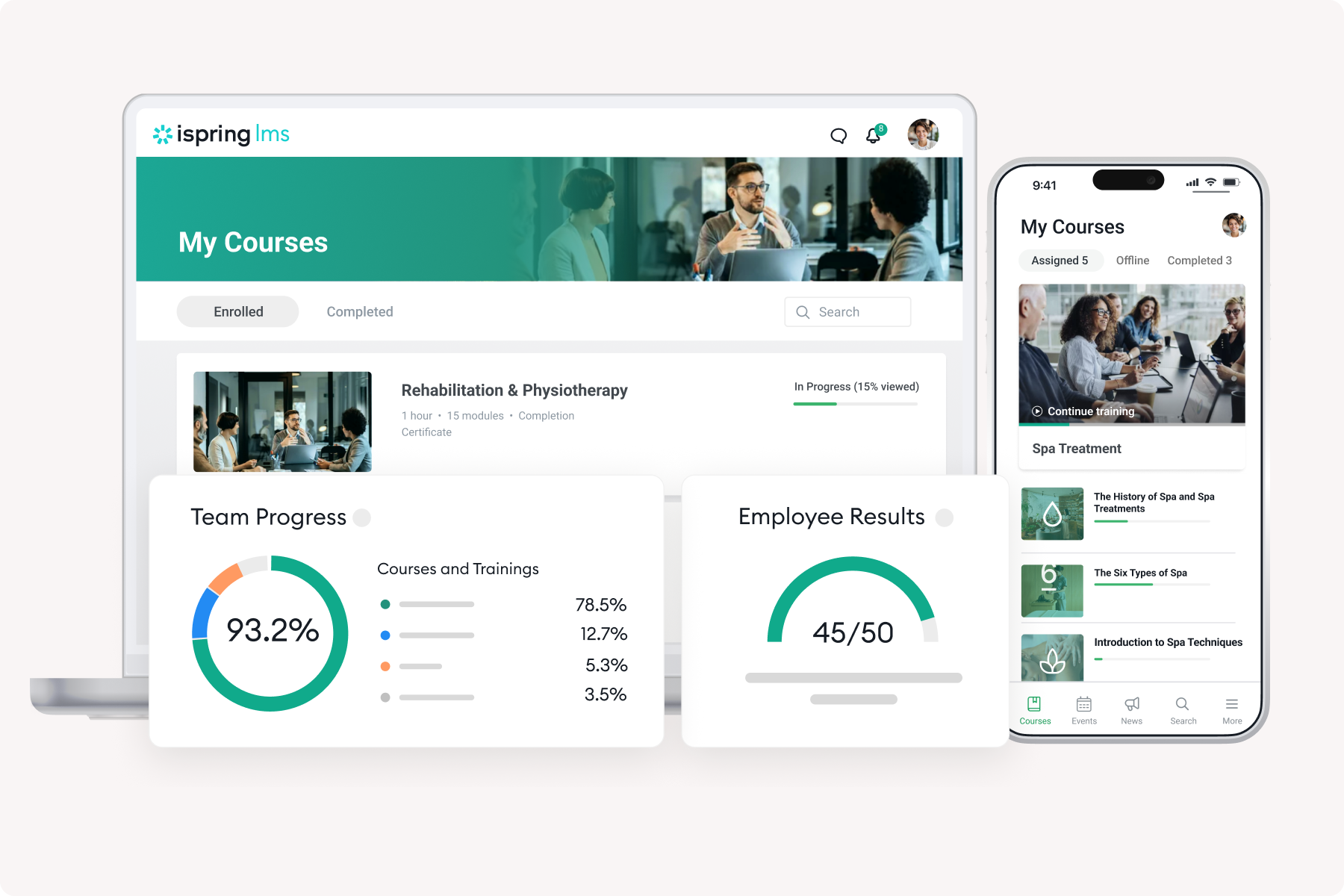 iSpring LMS Screenshot