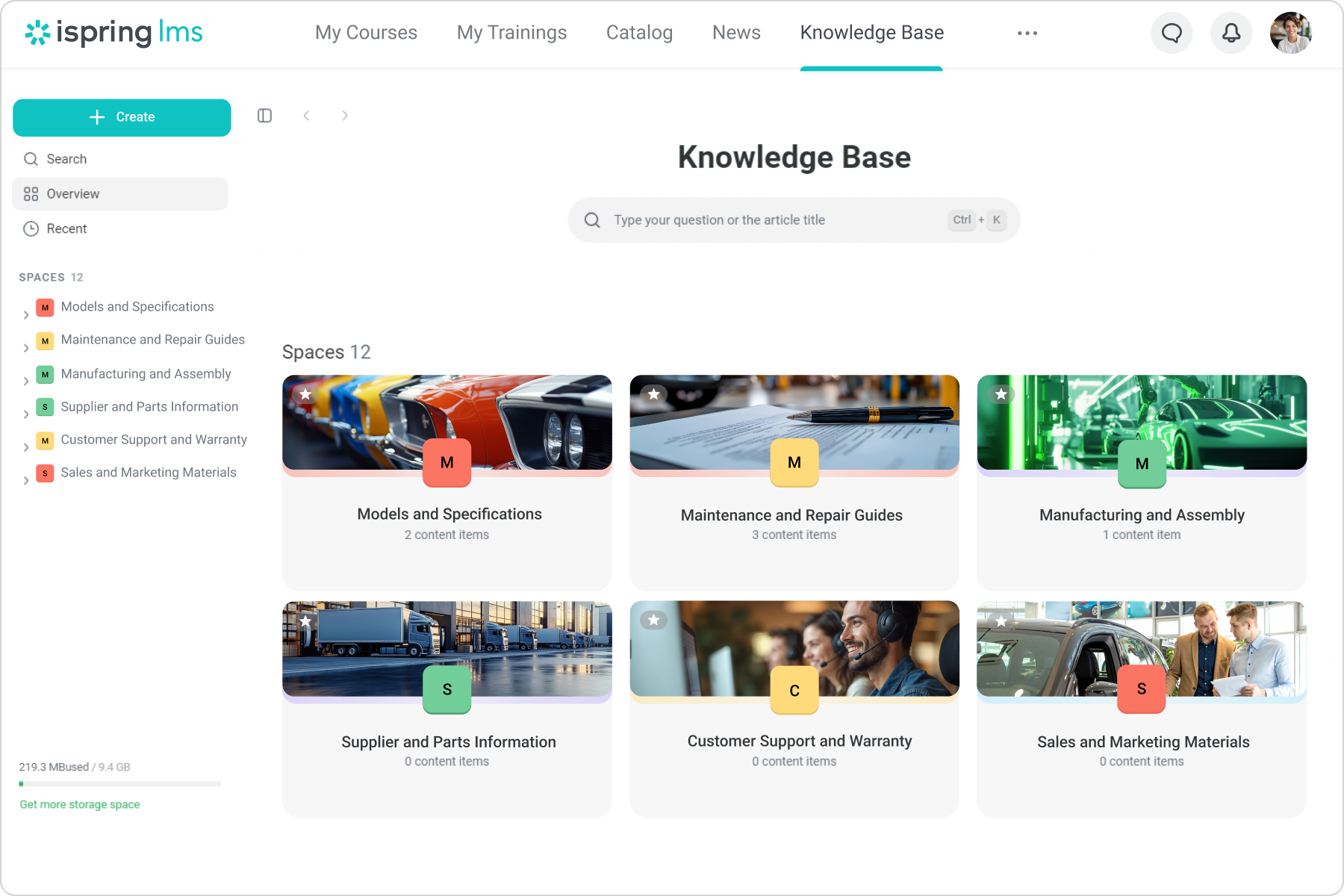 iSpring LMS Screenshot
