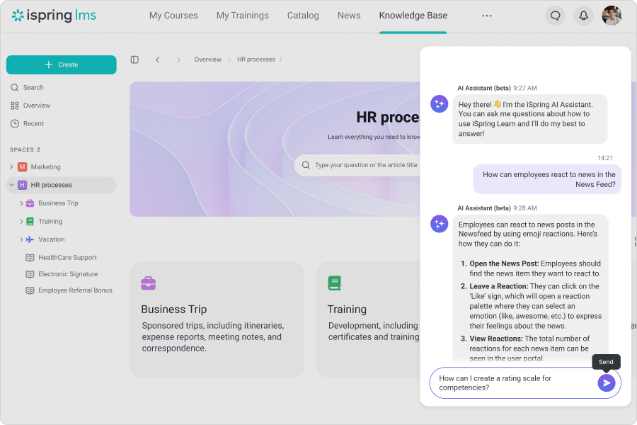 iSpring LMS Screenshot