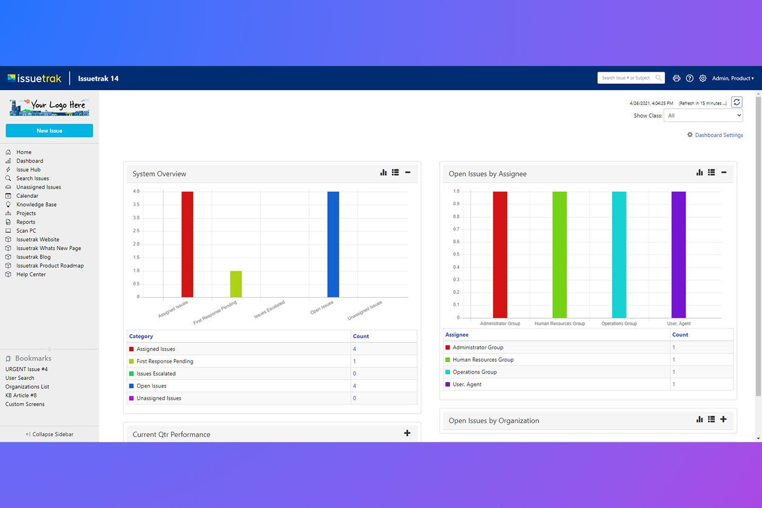 Issuetrak screenshot & Video