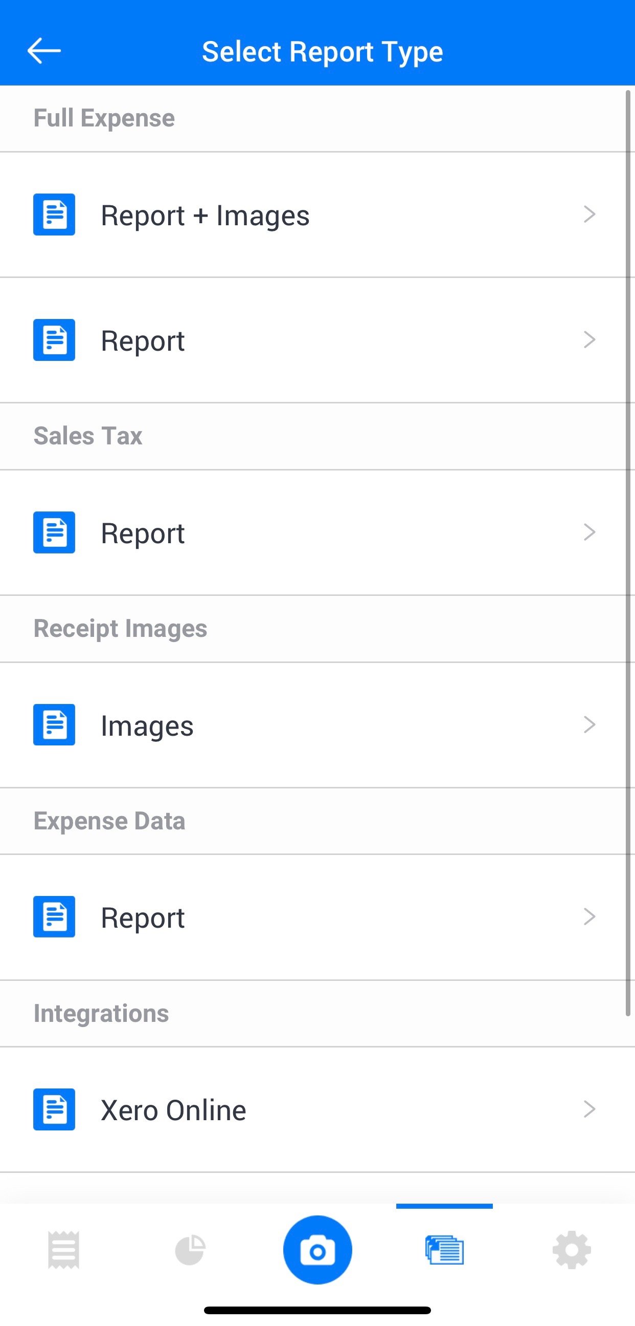 Itemize Screenshot