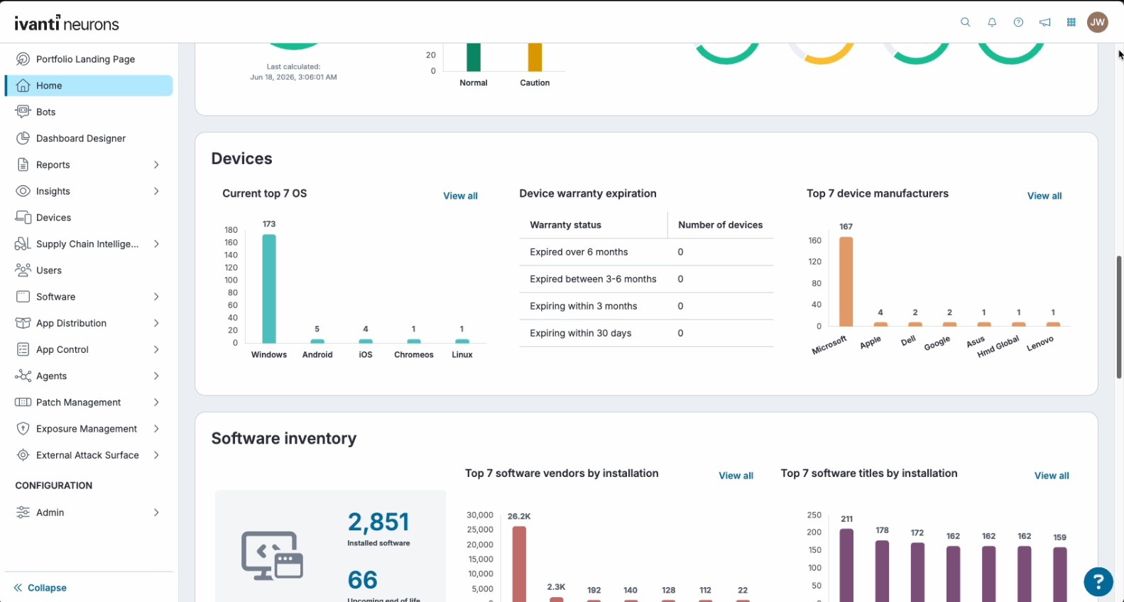 Ivanti Autonomous Endpoint Management Screenshot