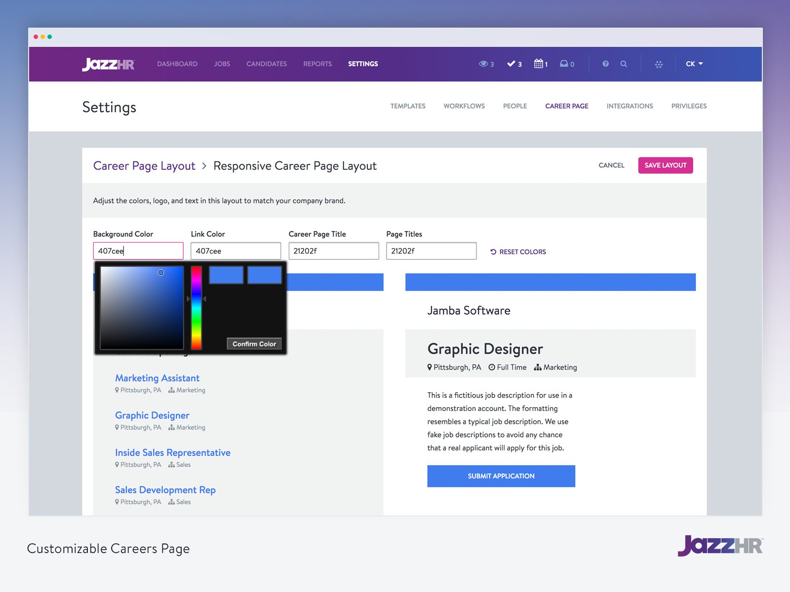 JazzHR Screenshot
