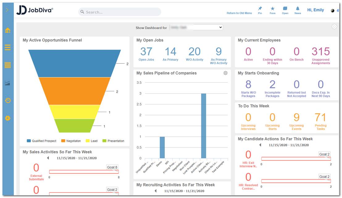 JobDiva screenshot & Video