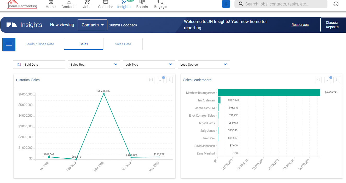 JobNimbus Screenshot