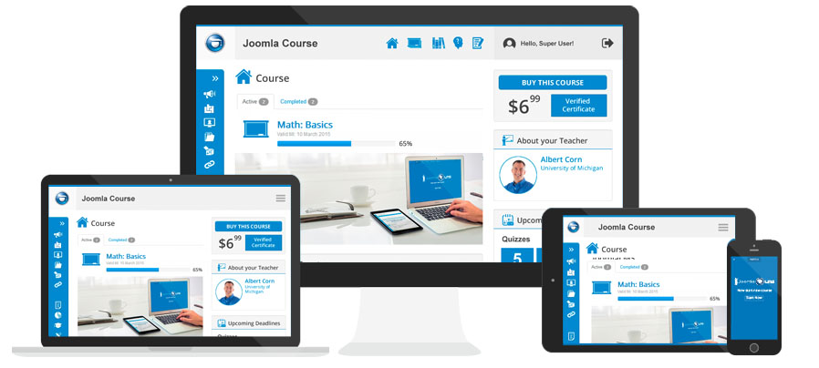JoomlaLMS Screenshot