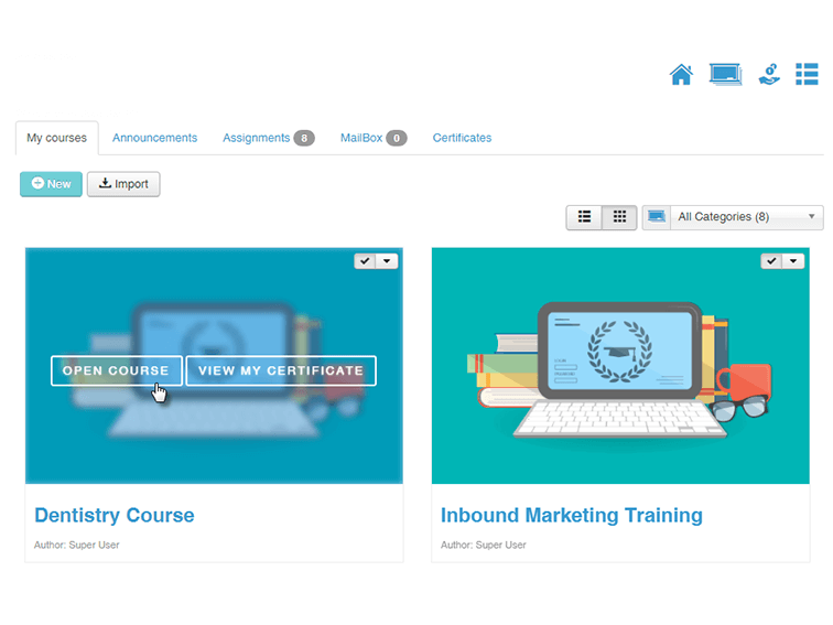 JoomlaLMS Screenshot
