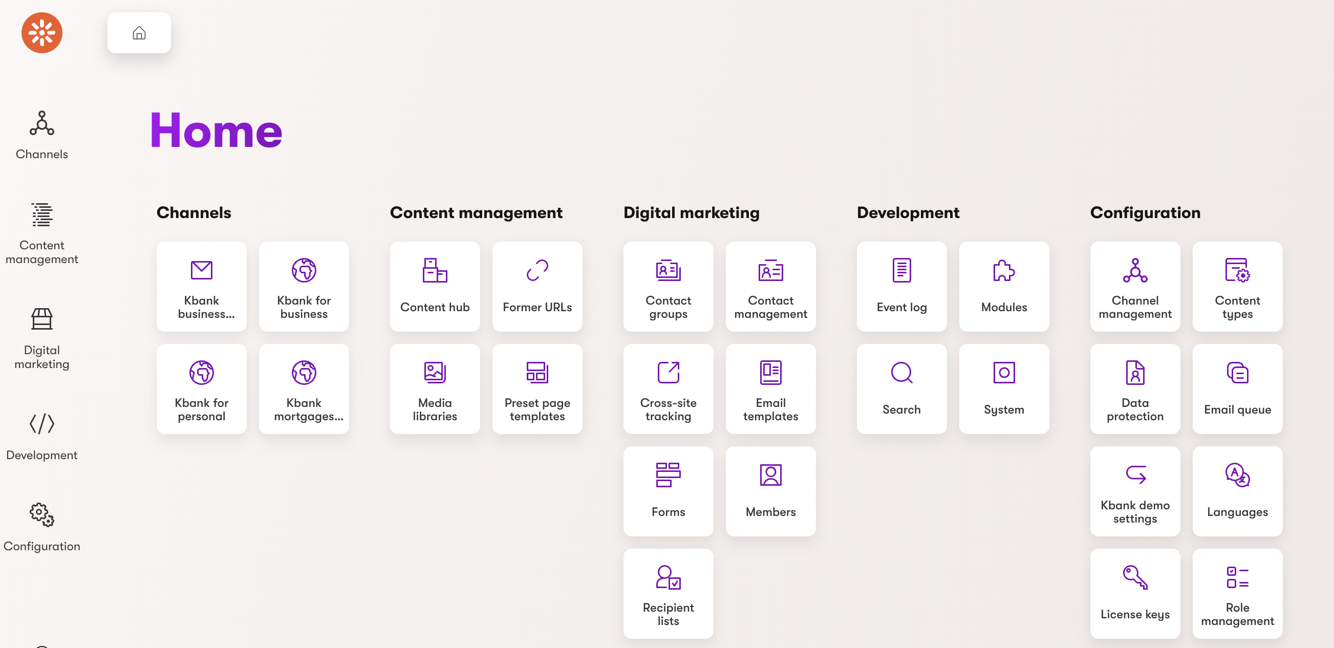 Kentico Screenshot
