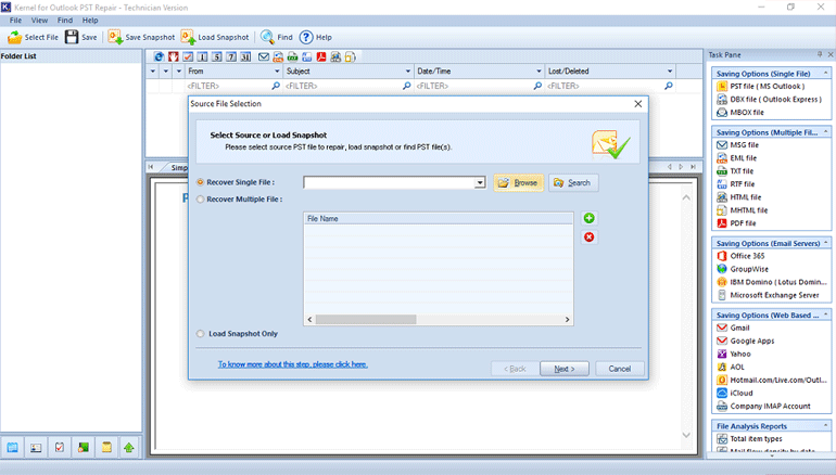 Kernel for Outlook PST Repair Screenshot