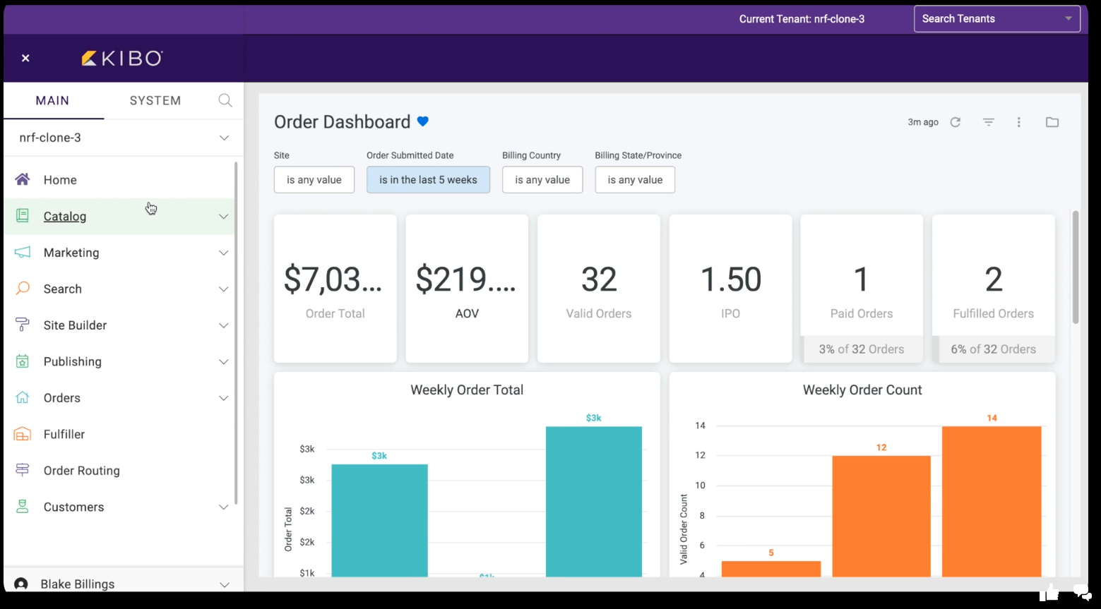 Kibo Commerce Screenshot