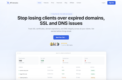 KIT.domains Screenshot