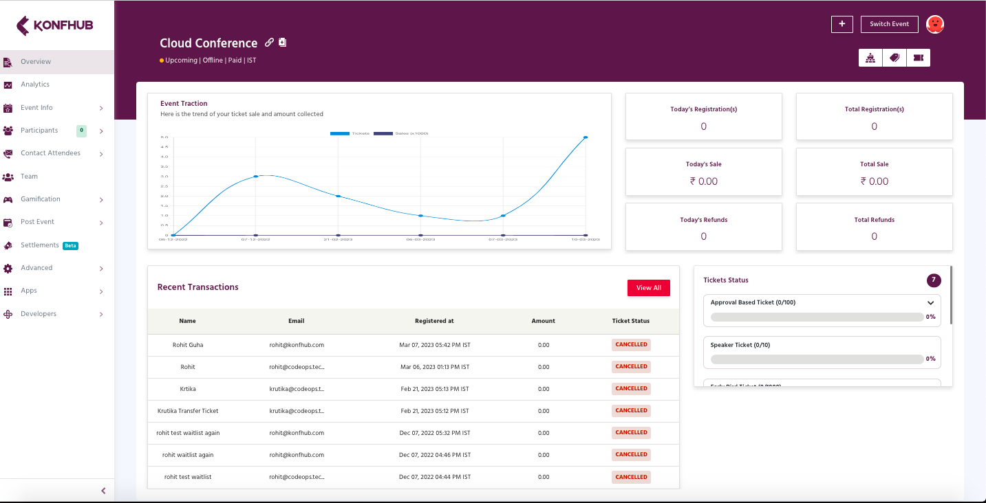 KonfHub Screenshot