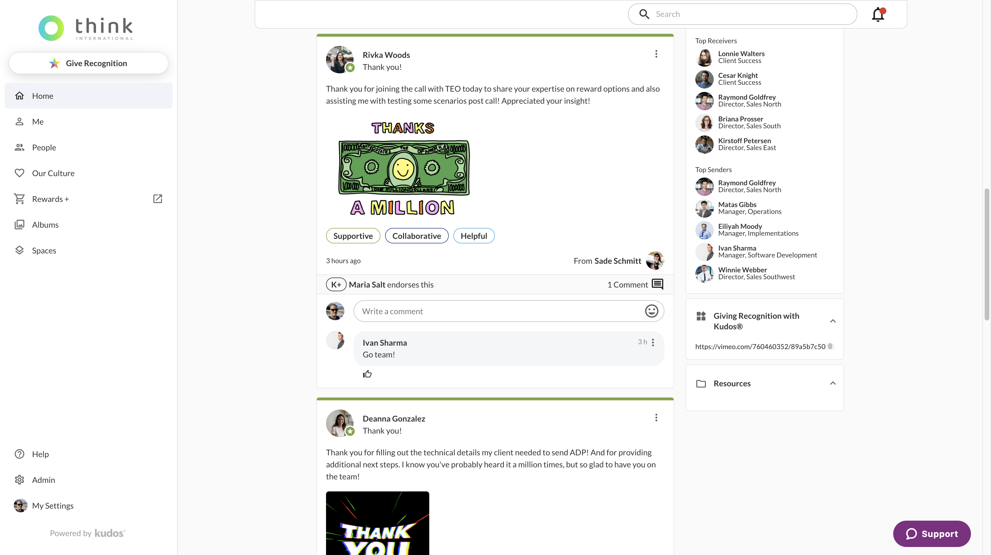 Kudos Screenshot