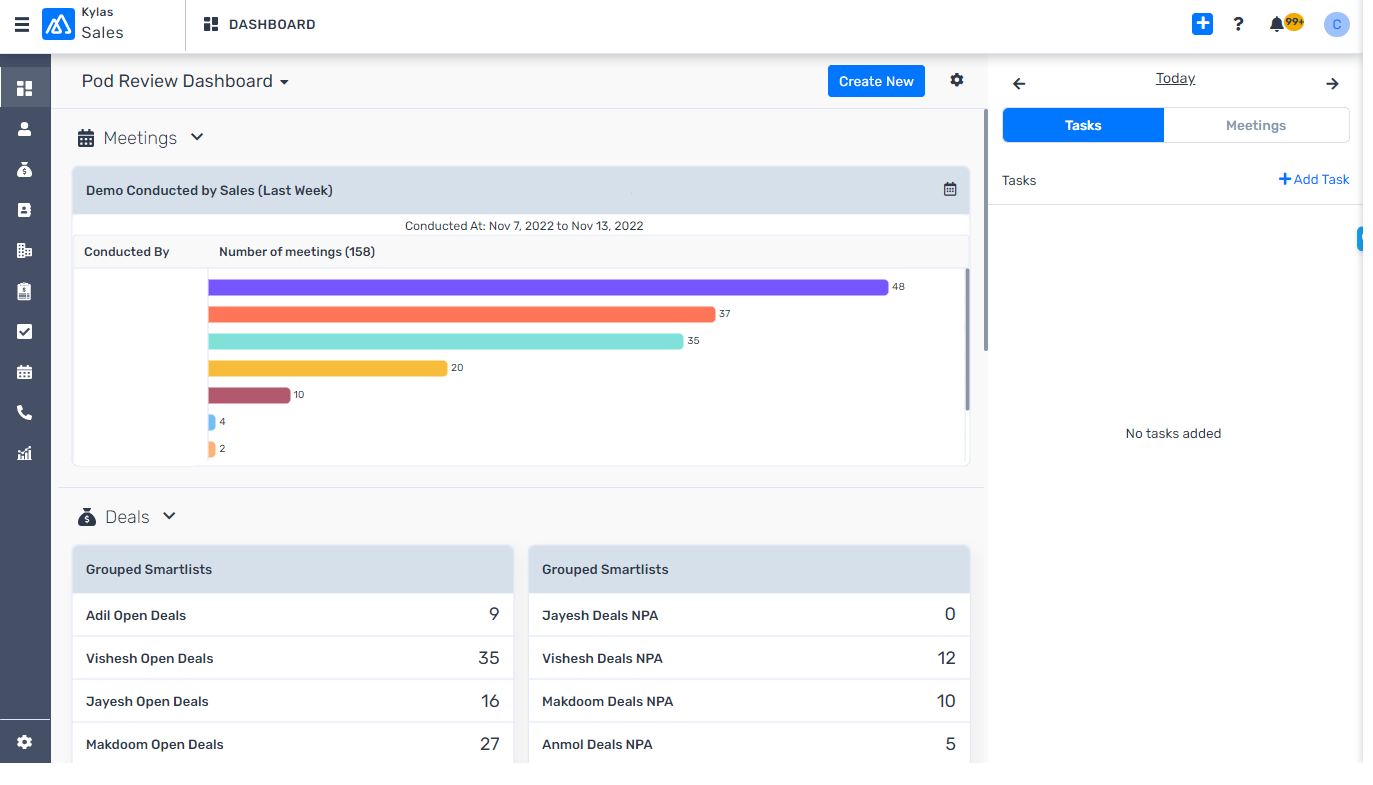 Kylas Sales CRM screenshot & Video