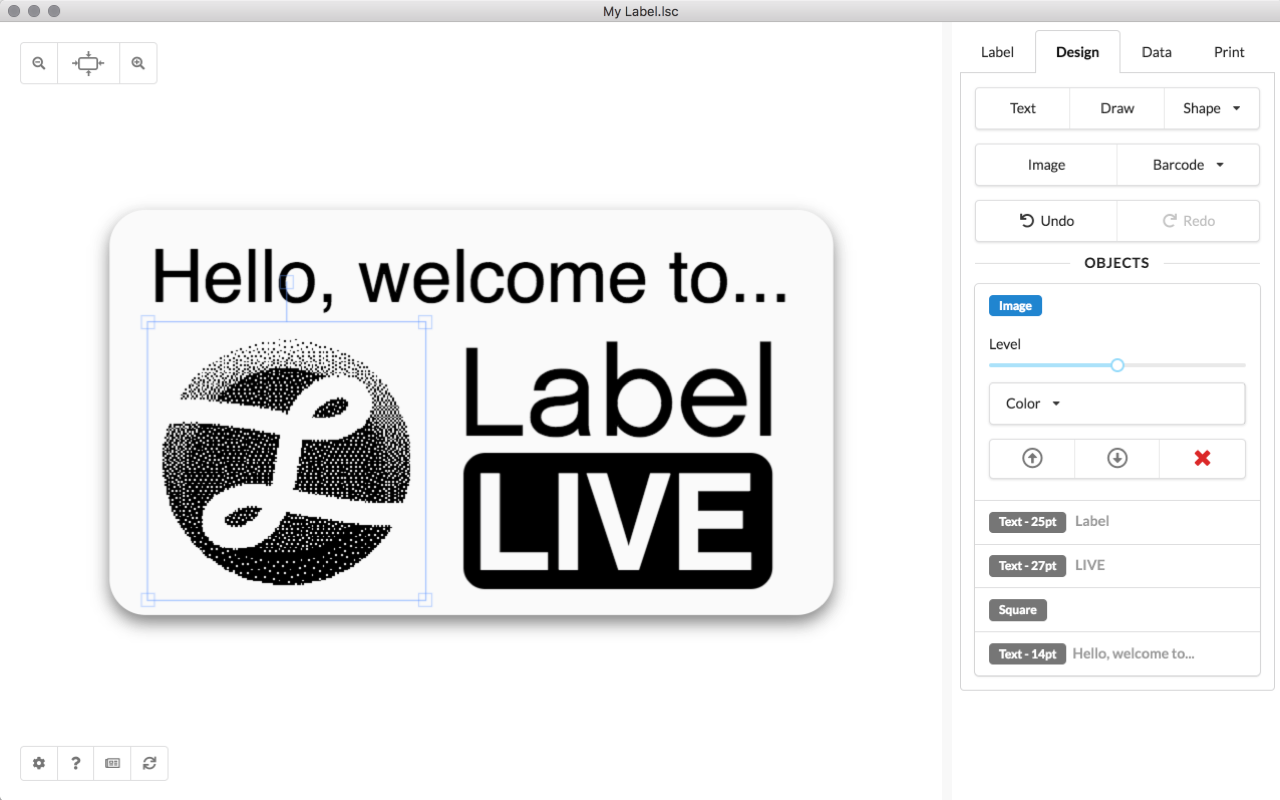 Label LIVE Screenshot