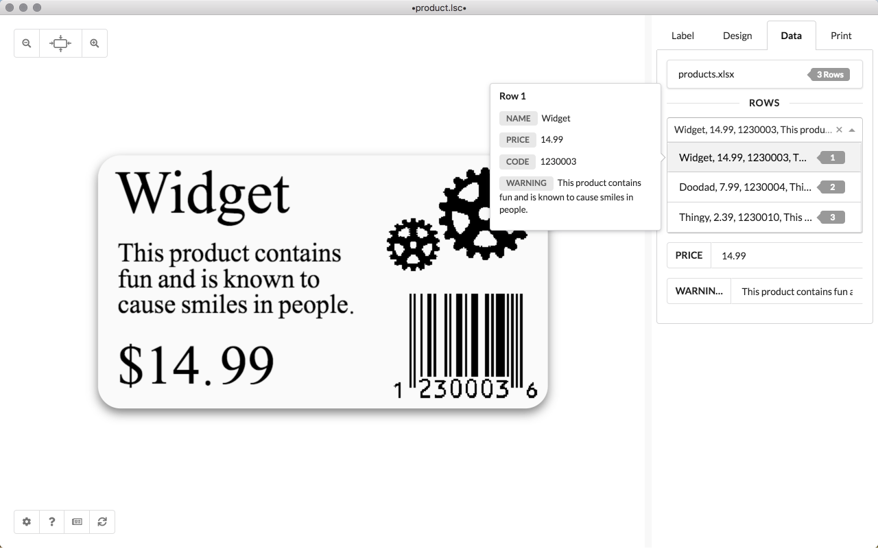 Label LIVE Screenshot