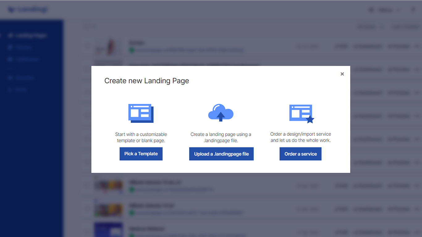 Landingi Screenshot