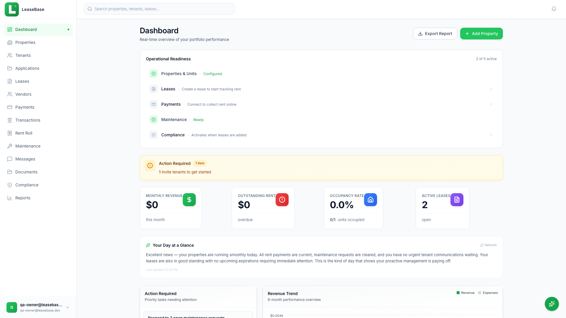 LeaseBase Screenshot