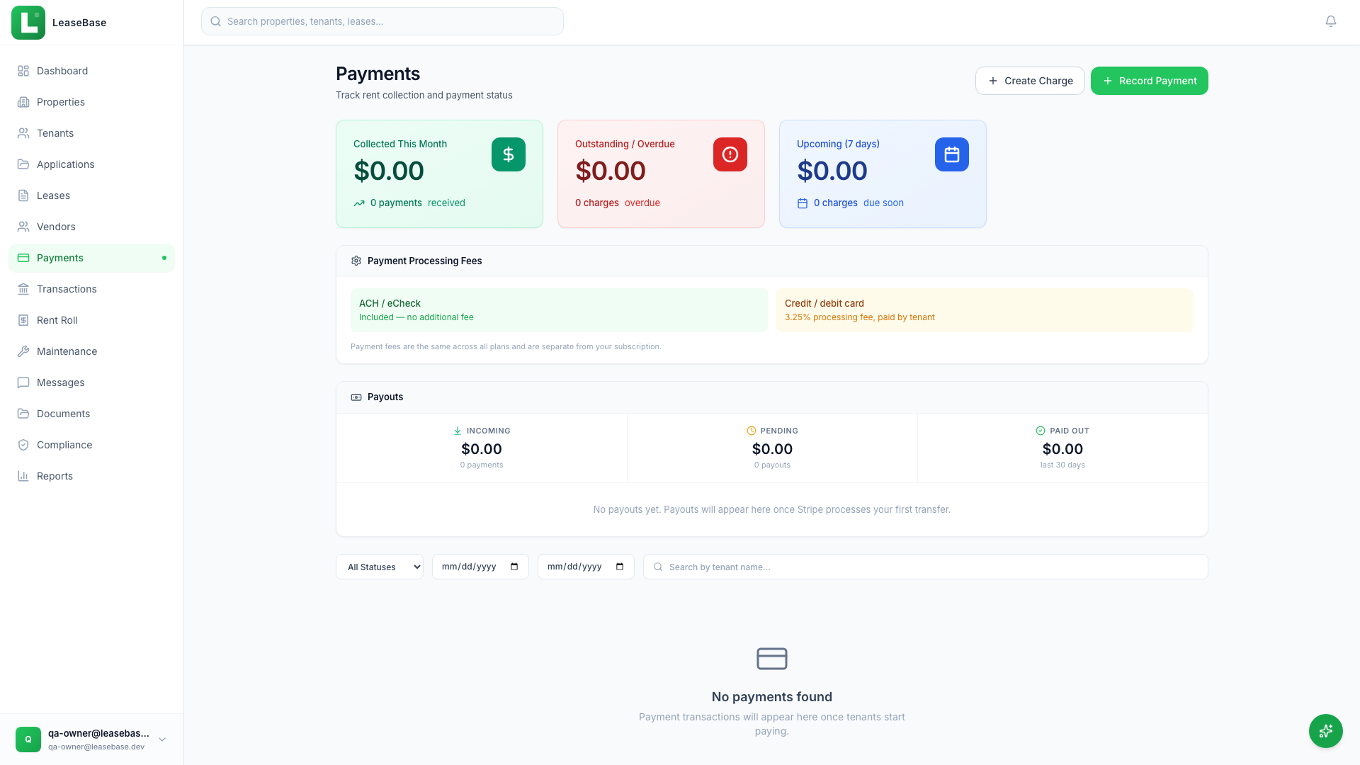 LeaseBase Screenshot