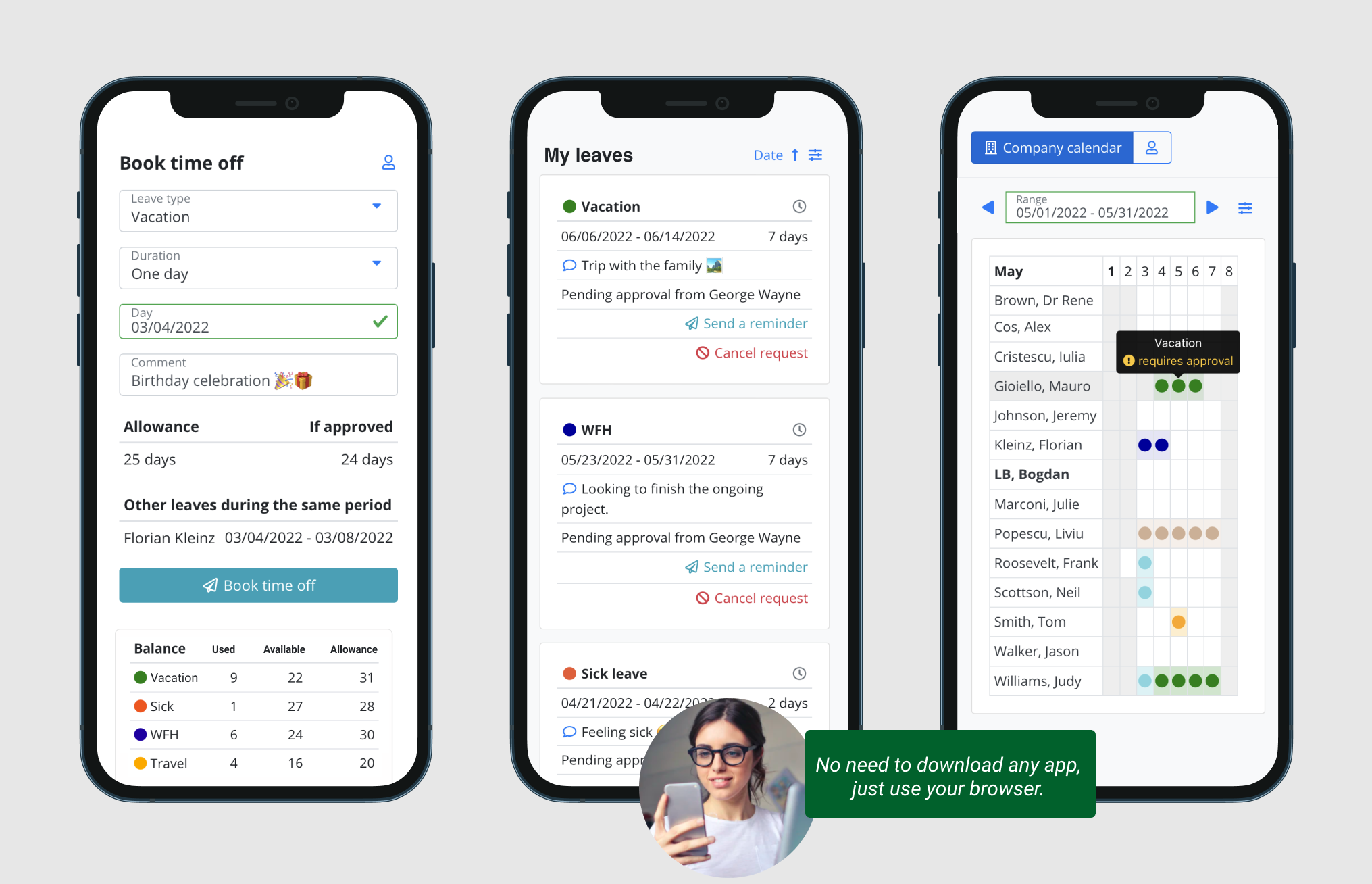LeaveBoard screenshot & Video
