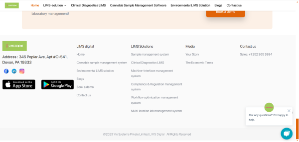 LIMS Digital screenshot & Video