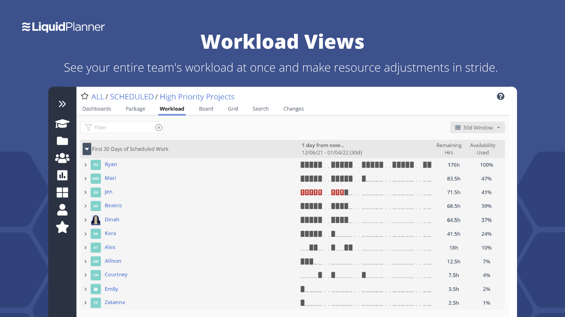 LiquidPlanner screenshot & Video