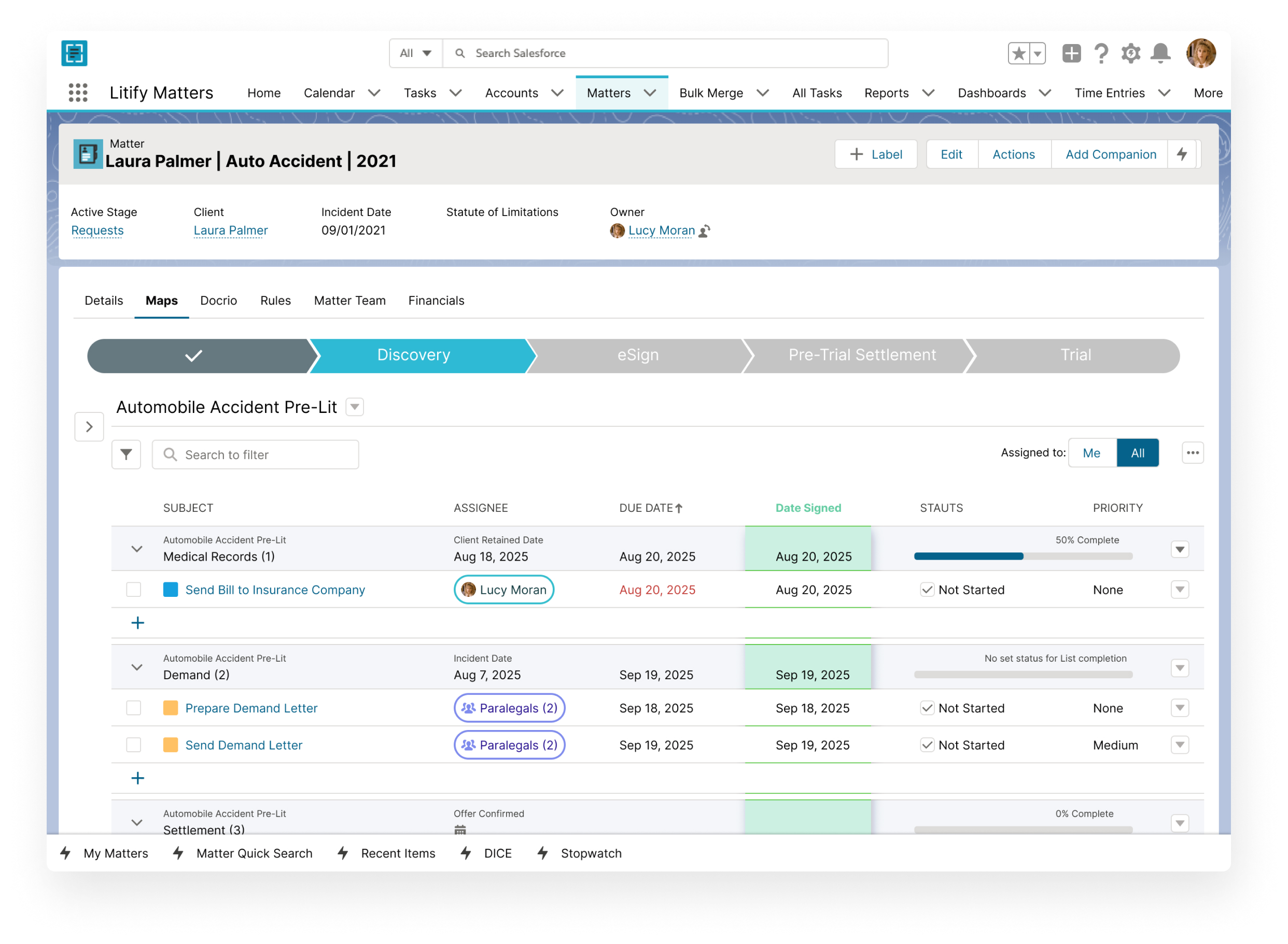 Litify screenshot & Video