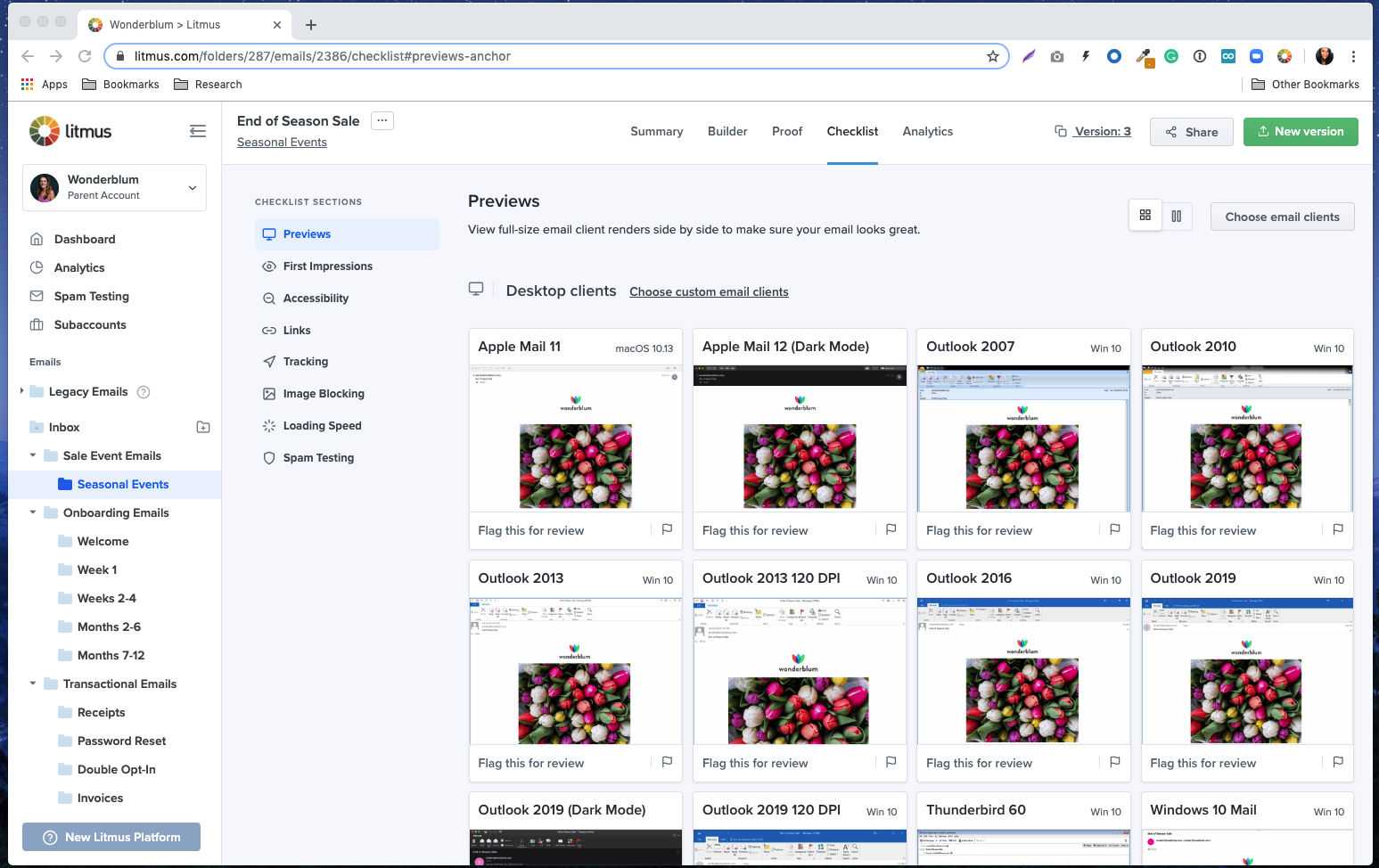 Litmus Screenshot