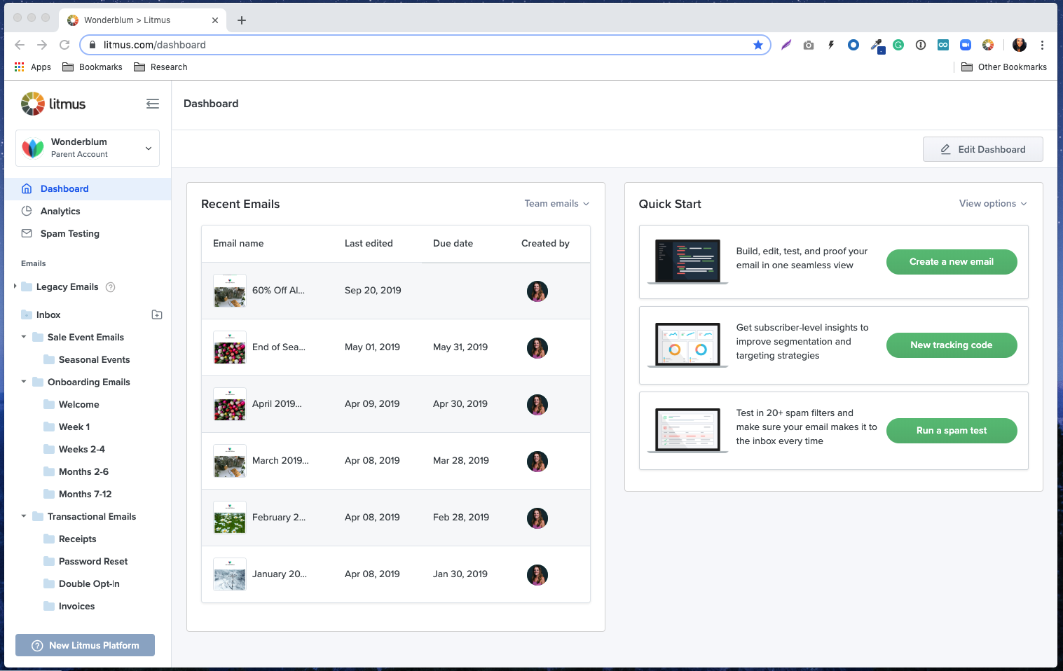 Litmus Screenshot