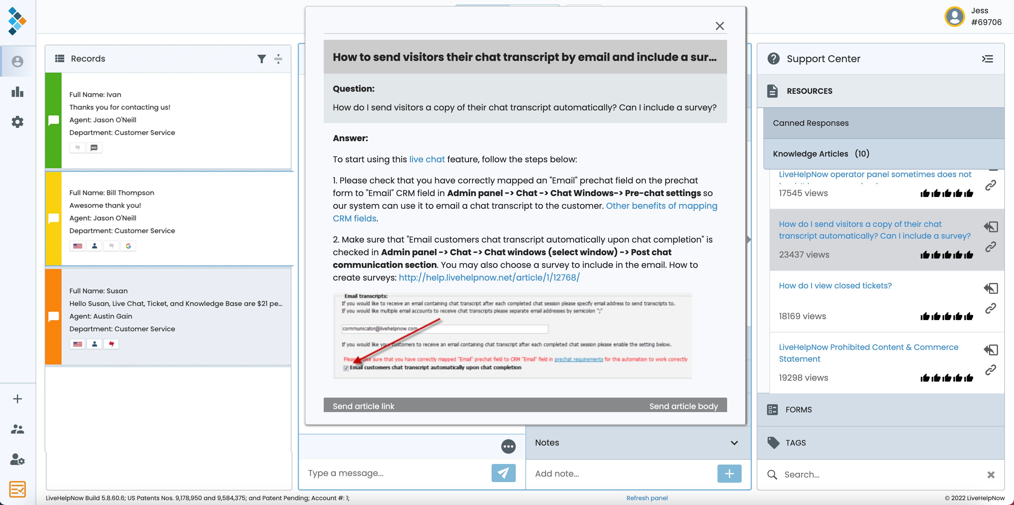 LiveHelpNow screenshot & Video