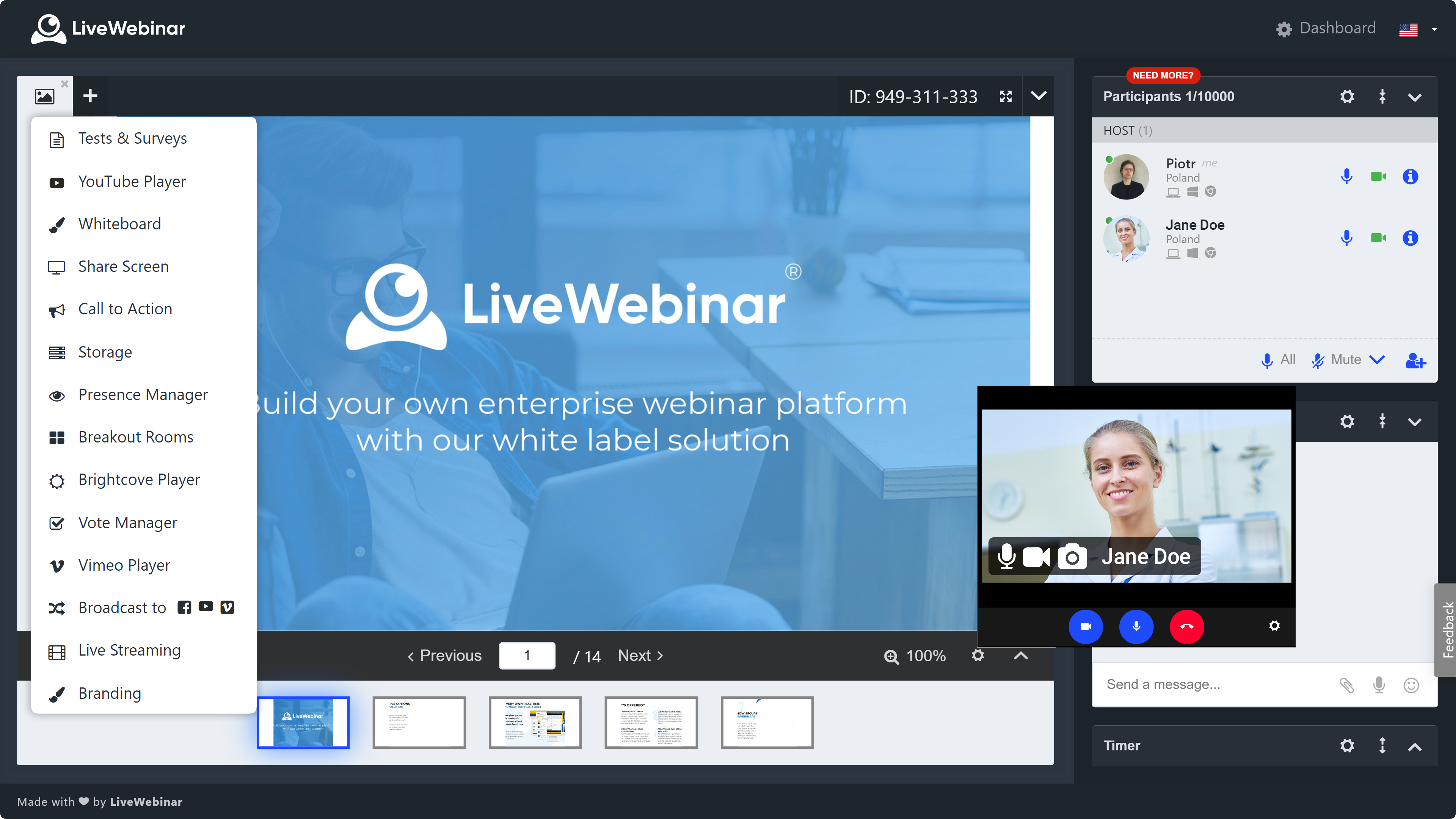 LiveWebinar Screenshot