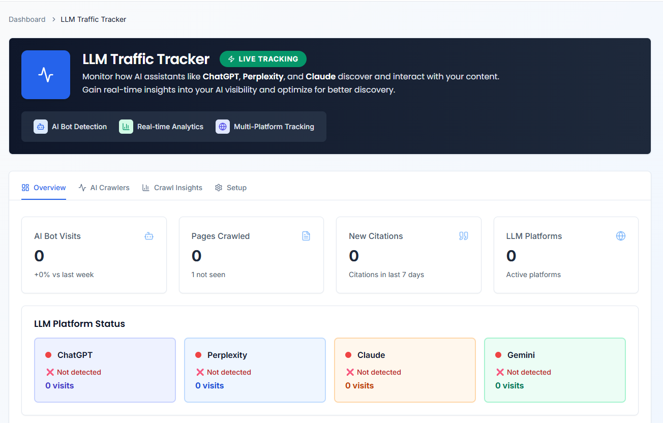 LLMClicks.ai Screenshot