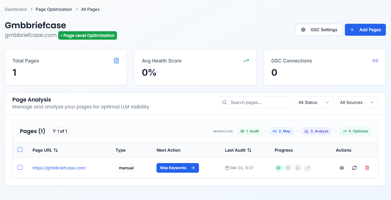 LLMClicks.ai Screenshot