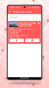 Location CRM App Screenshot