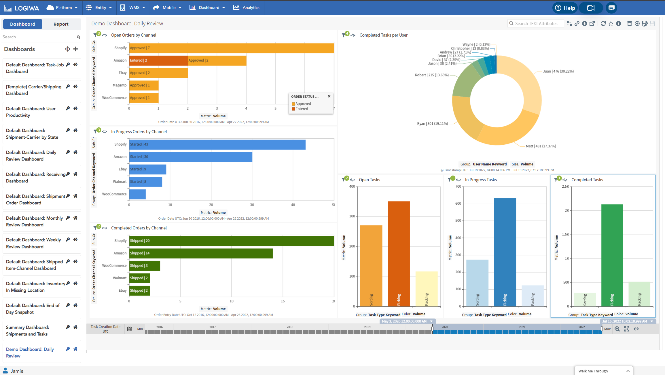 Logiwa WMS screenshot & Video