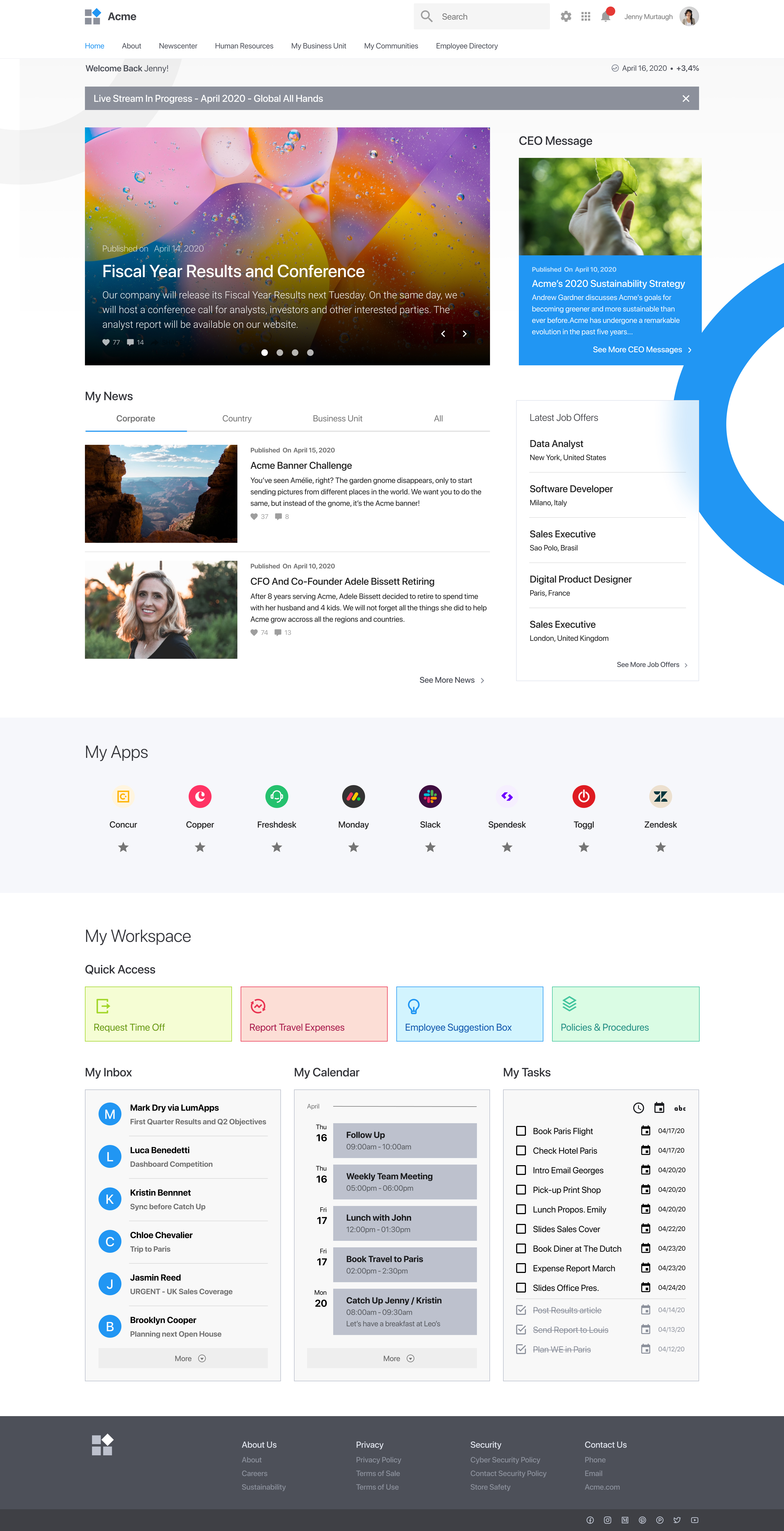 LumApps Screenshot