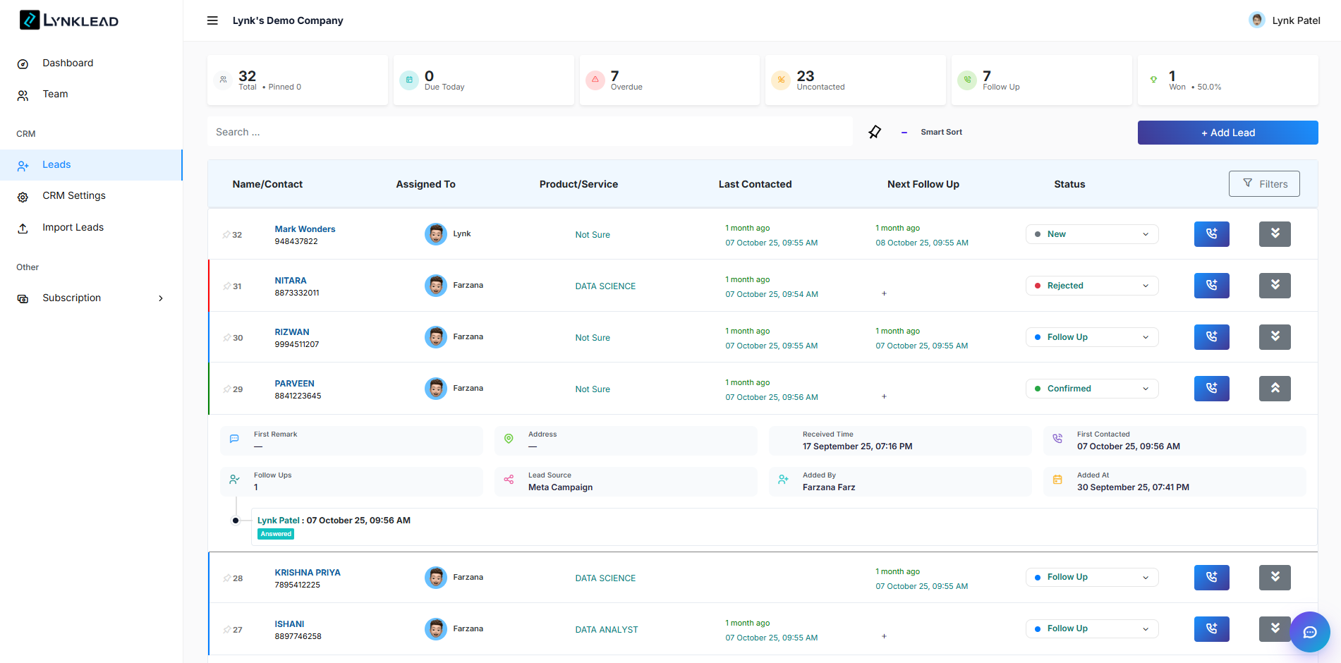 Lynklead Screenshot