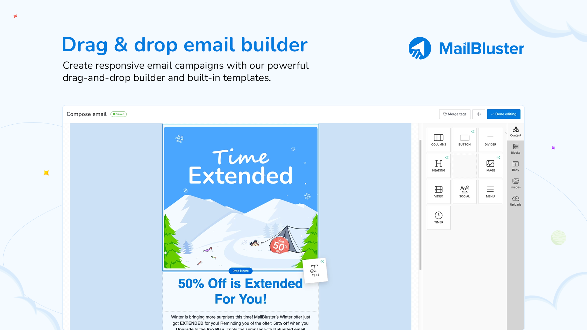 MailBluster Screenshot