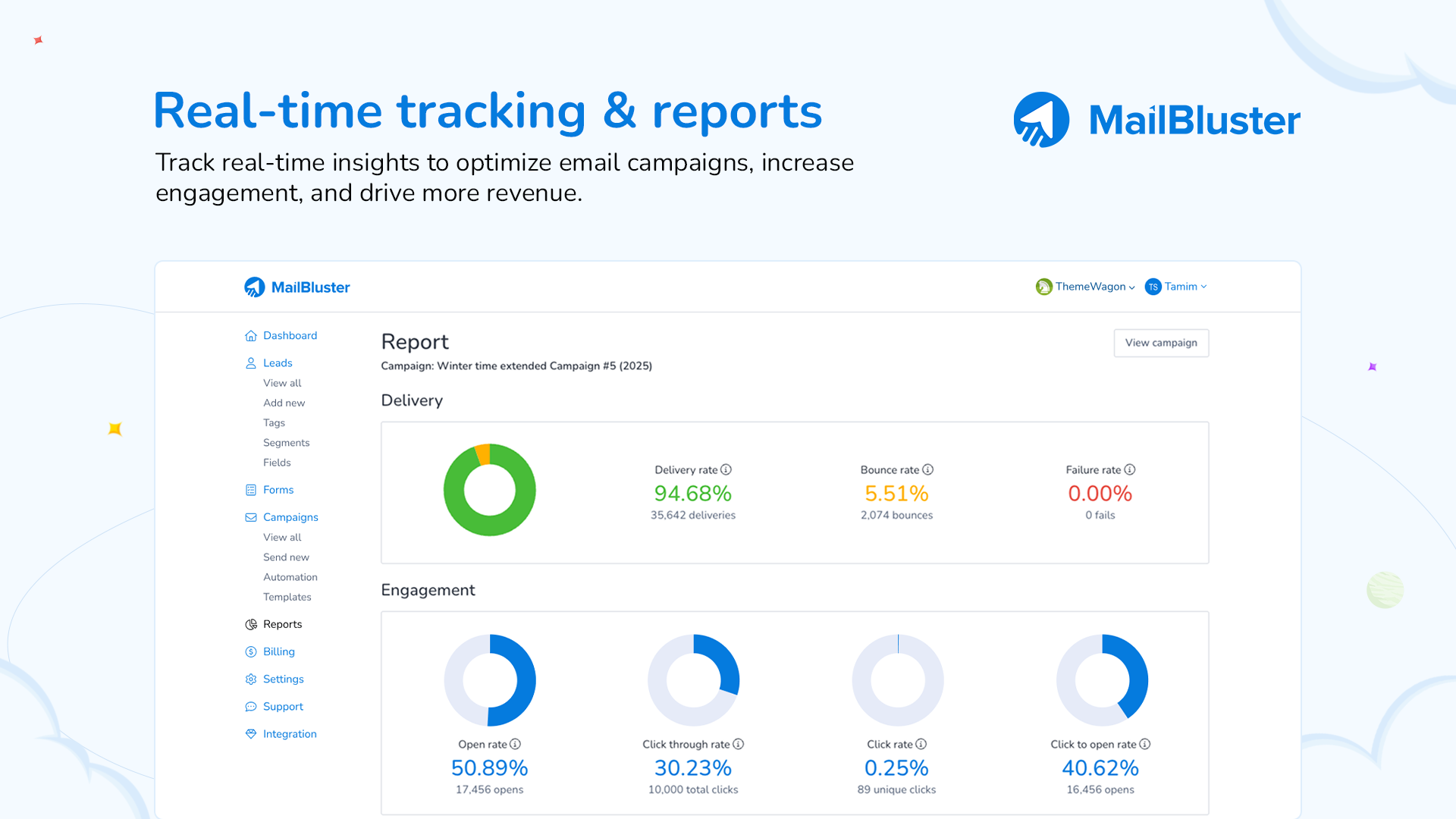 MailBluster Screenshot
