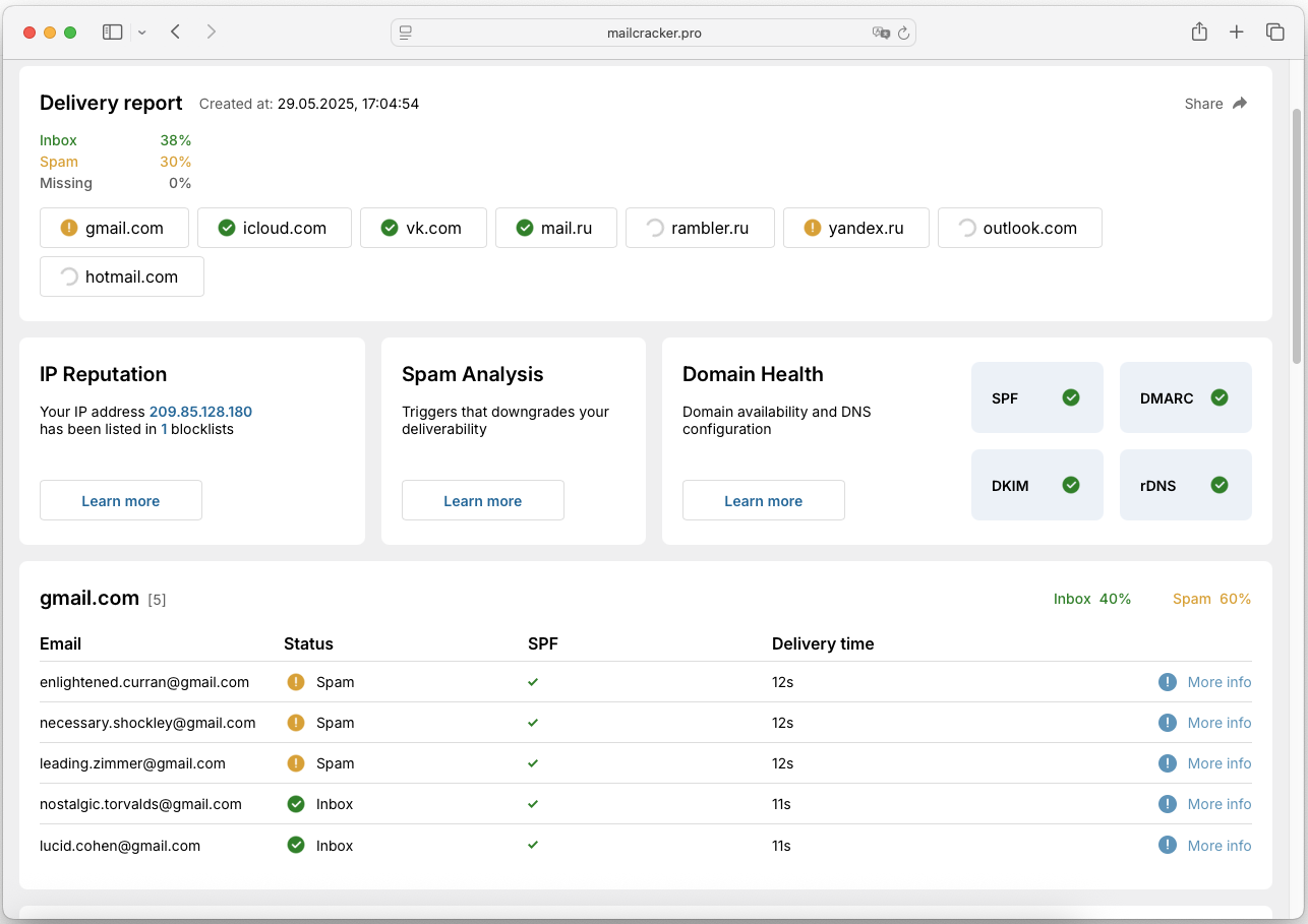 Mailcracker screenshot & Video