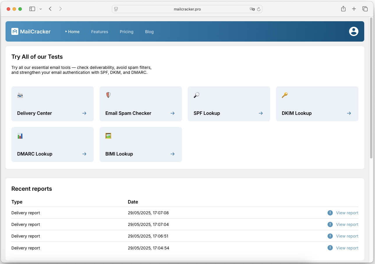 Mailcracker screenshot & Video